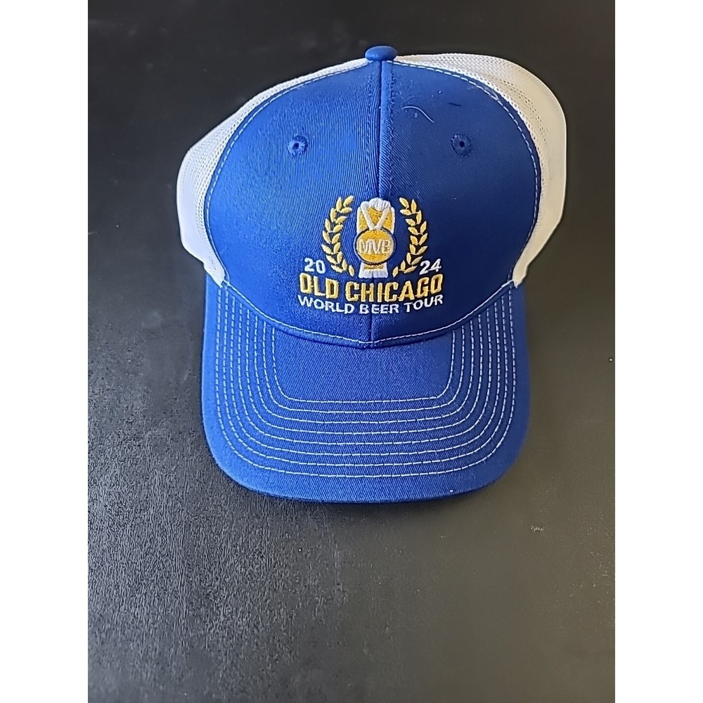 New 2024 Old Chicago Beer‎ Tour MVB Blue Mesh Snapback Trucker Hat Cap